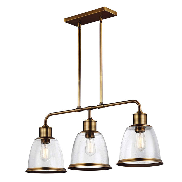 Elstead Lighting Lustre Hobson 3 lumières · Laiton vieilli FE-HOBSON-3P-AB