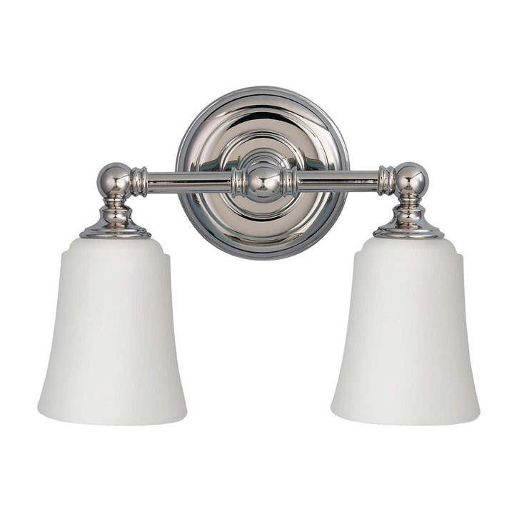 Elstead Lighting Applique de salle de bain Huguenot Lake 2 lumières · Chrome poli FE-HUGOLAKE2BATH