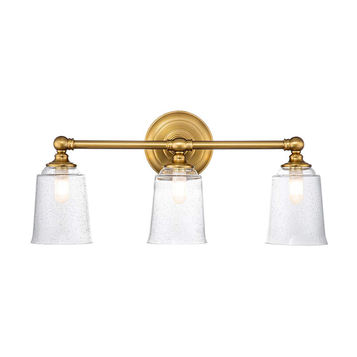 Elstead Lighting Applique de salle de bain Huguenot Lake 3 lumières · Laiton bruni FE-HUGOLAKE3BATH-BB