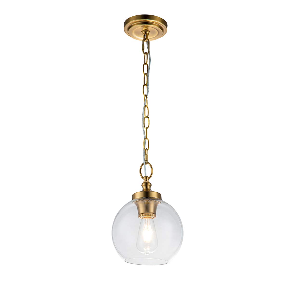 Elstead Lighting Suspension Tabby · Laiton bruni FE-TABBY-P-S-BB – Suspensions