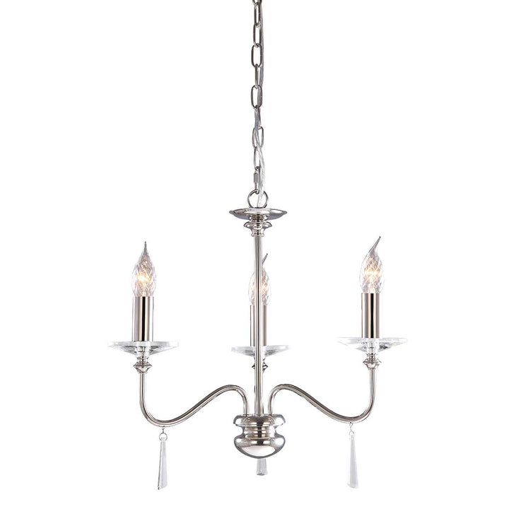 Elstead Lighting Lustre Finsbury Park 3 lumières FP3-POL-NICKEL