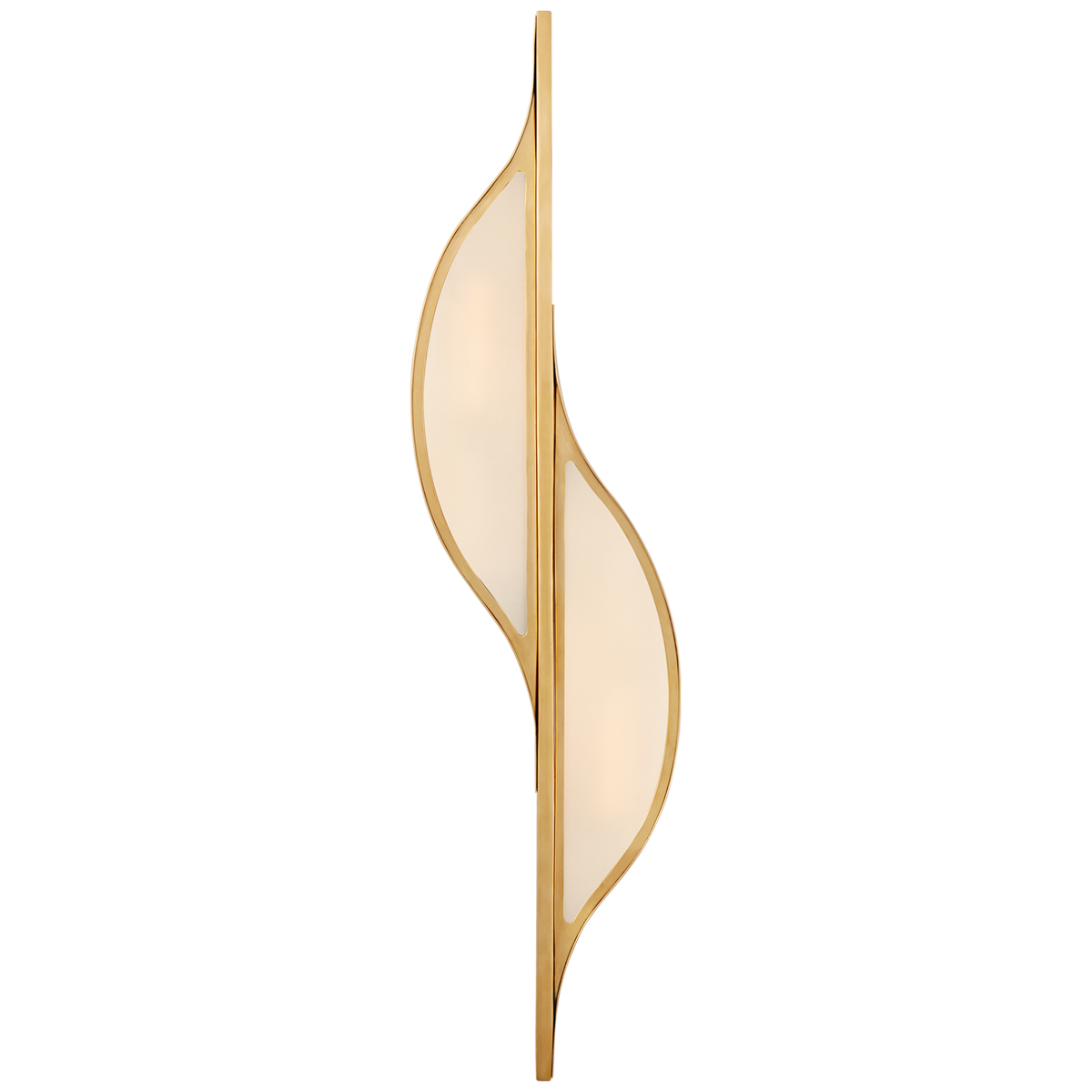 Visual Comfort Avant grand modèle Curved KW2705ABFG – Appliques murales