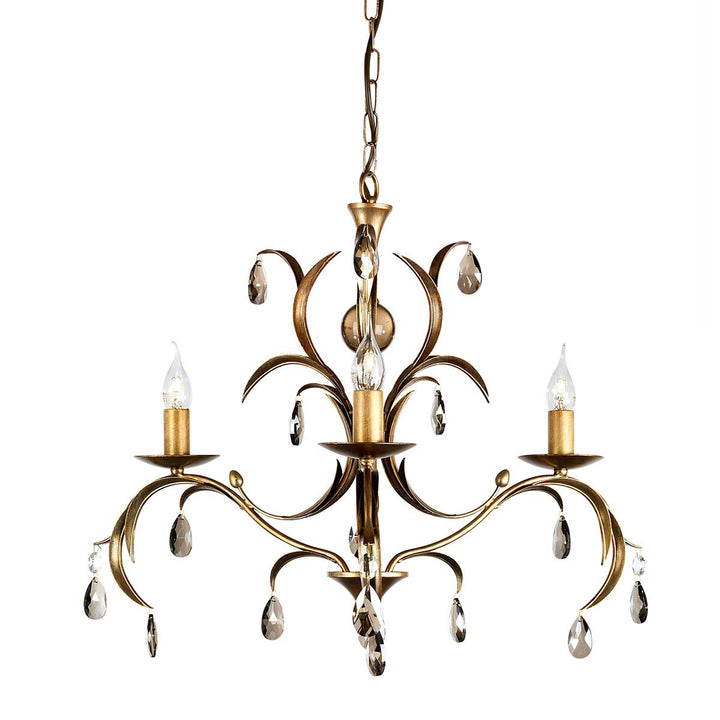 Elstead Lighting Lustre Lily 3 lumières LL3-ANT-BRZ