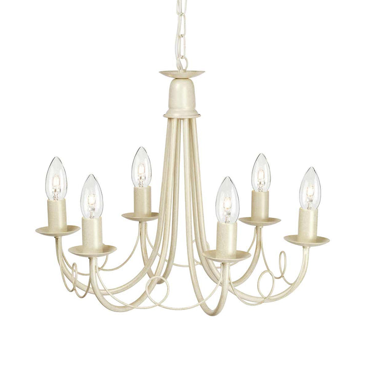 Elstead Lighting Lustre Minster 6 lumières MN6-IV-GOLD