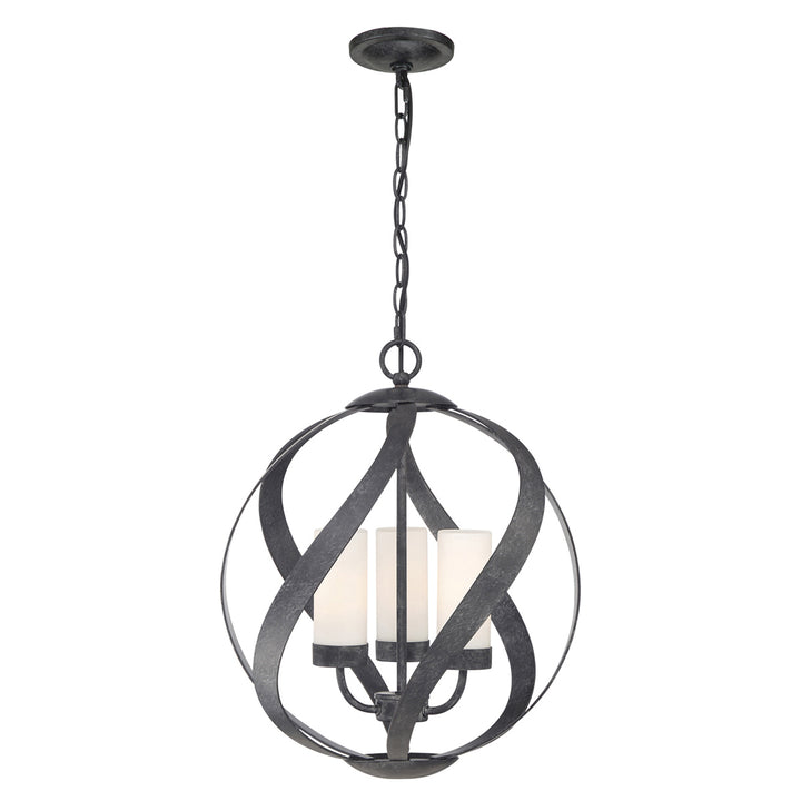 Quintiesse Suspension Blacksmith 3 lumières QN-BLACKSMITH-3P-OBK