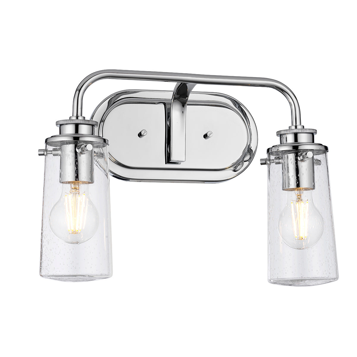 Quintiesse Applique de salle de bain Braelyn 2 lumières QN-BRAELYN2-PC – Salle de bain