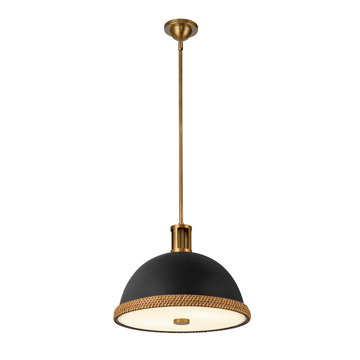 Quintiesse Suspension Doral 2 lumières QN-DORAL-P-M-BK