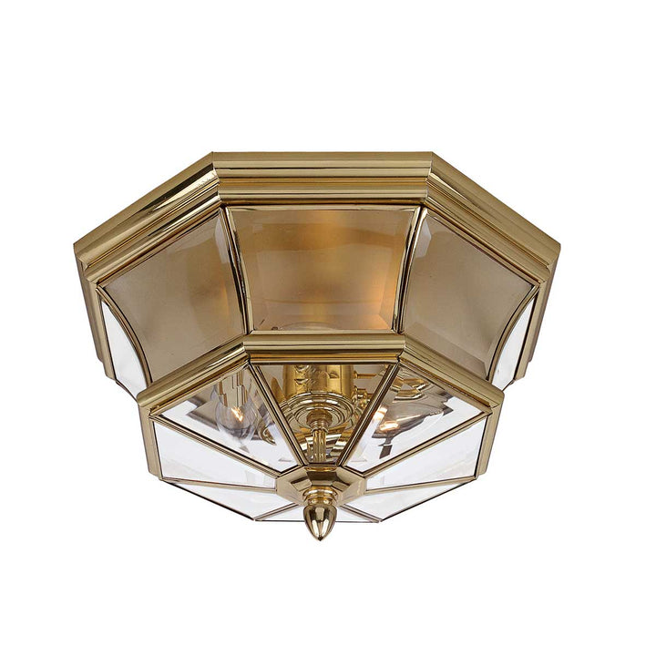 Quoizel · Elstead Plafonnier Newbury 3 lumières QZ-NEWBURY-F-PB