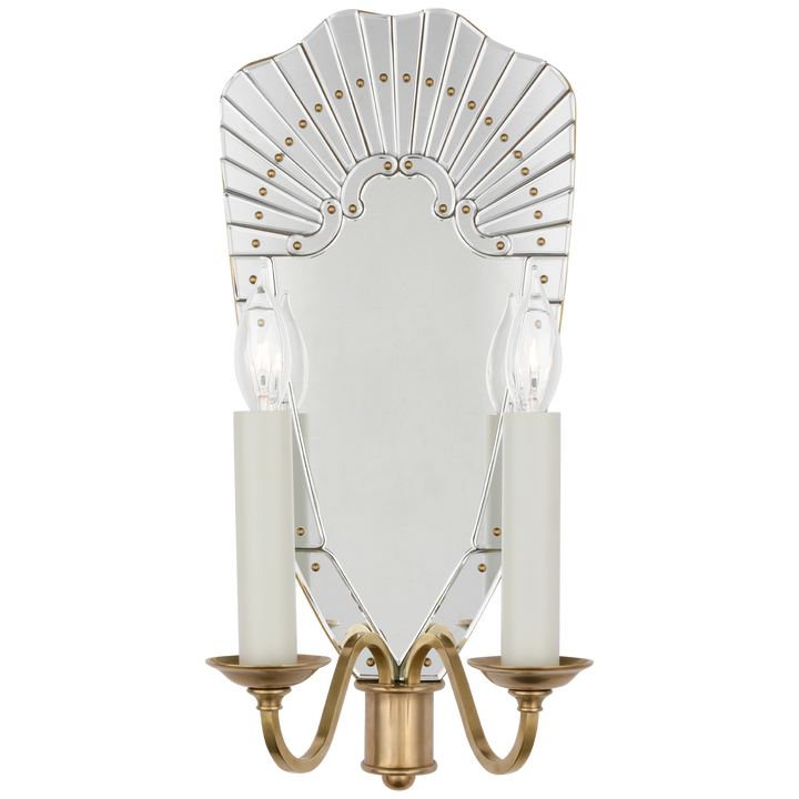 Visual Comfort Adelaide grand modèle 2 lumières VC-RL2775MIRNB