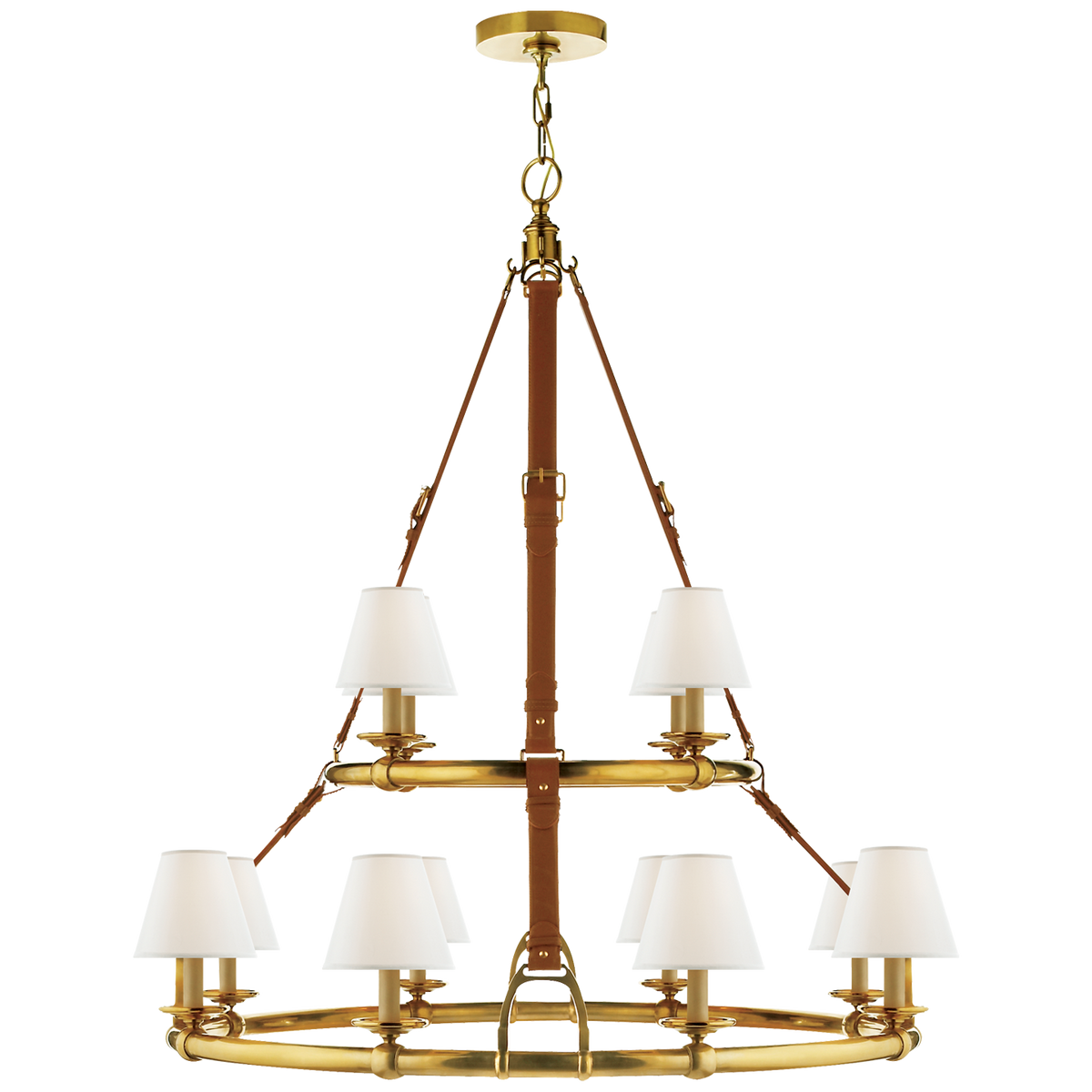 Visual Comfort Westbury 2 lumières à étages RL5183NBL – Lustres
