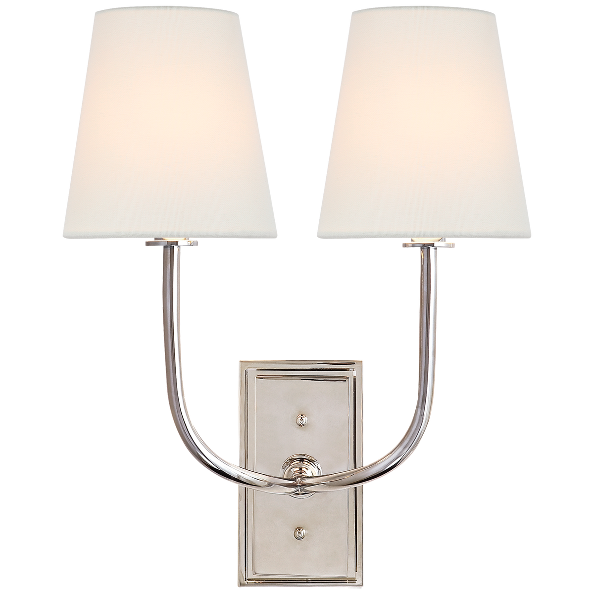 Visual Comfort Hulton 2 lumières TOB2191PNL – Appliques murales