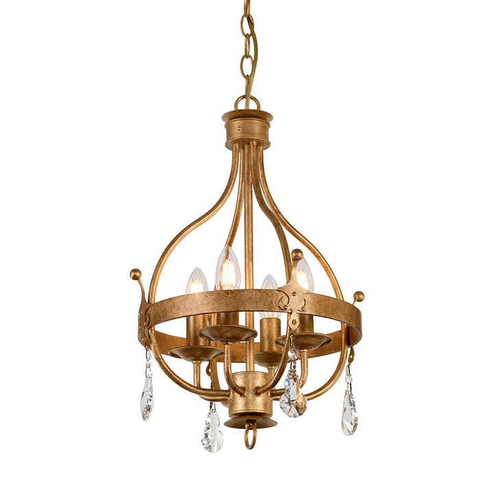 Elstead Lighting Suspension Windsor 4 lumières WINDSOR4-GOLD