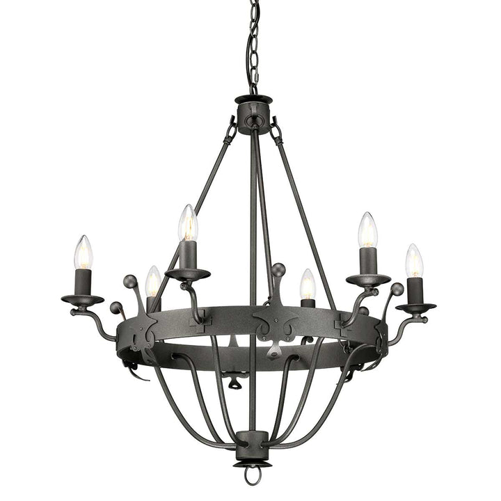 Elstead Lighting Lustre Windsor 6 lumières WINDSOR6-GR