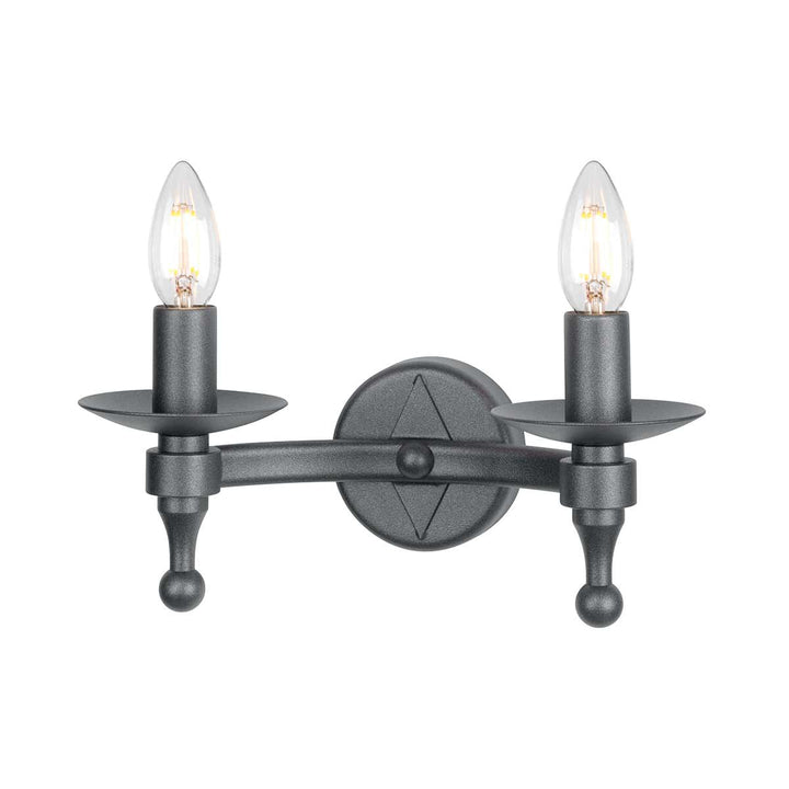 Elstead Lighting Applique Warwick 2 lumières WR2-GRAPHITE